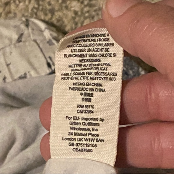 Free People Floral Linen Twist Front Short Sz Medium - Picture 5 of 7